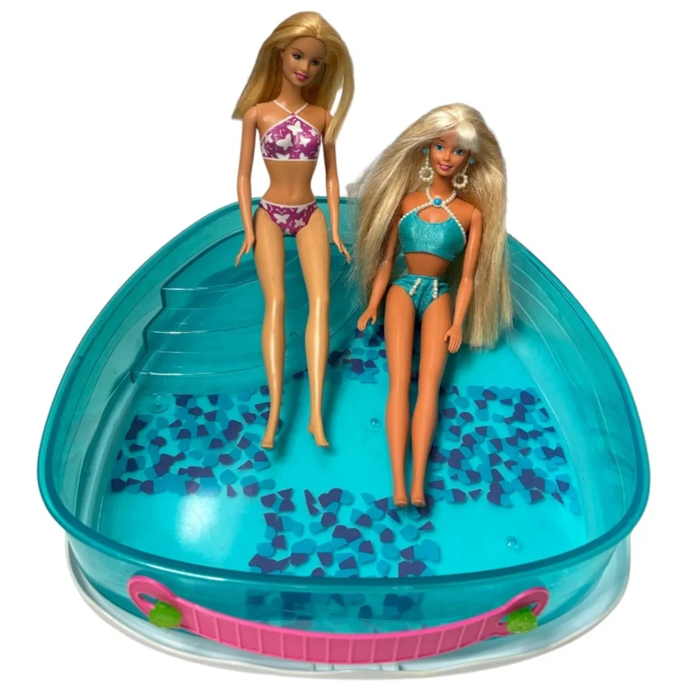 Barbie Swim Set Rare Vintage Y2K Retro Barbie Doll Swimming Pool Bundle Lot